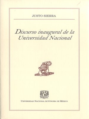 cover image of Discurso inaugural de la Universidad Nacional